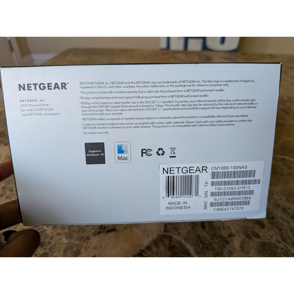 NETGEAR CM1000 DOCSIS 3.1 Cable Modem - Picture 5 of 5